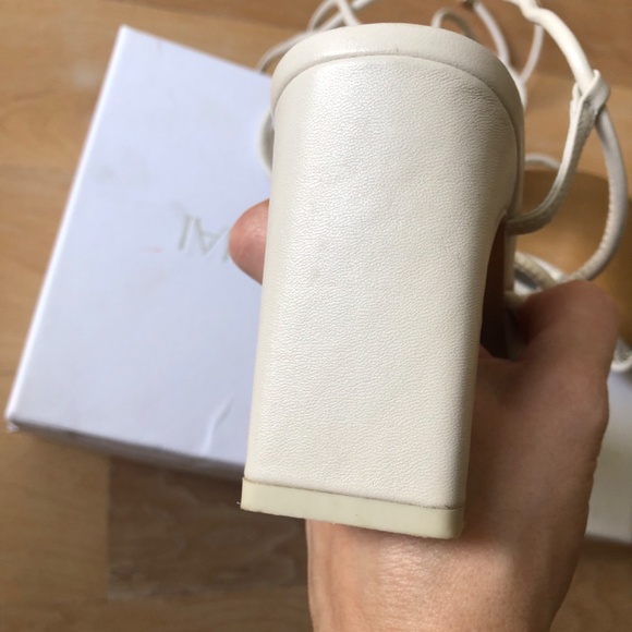 JONATHAN SIMKHAI MEGHAN SQUARE TOED HEEL WRAP SANDALS - Picture 9 of 11